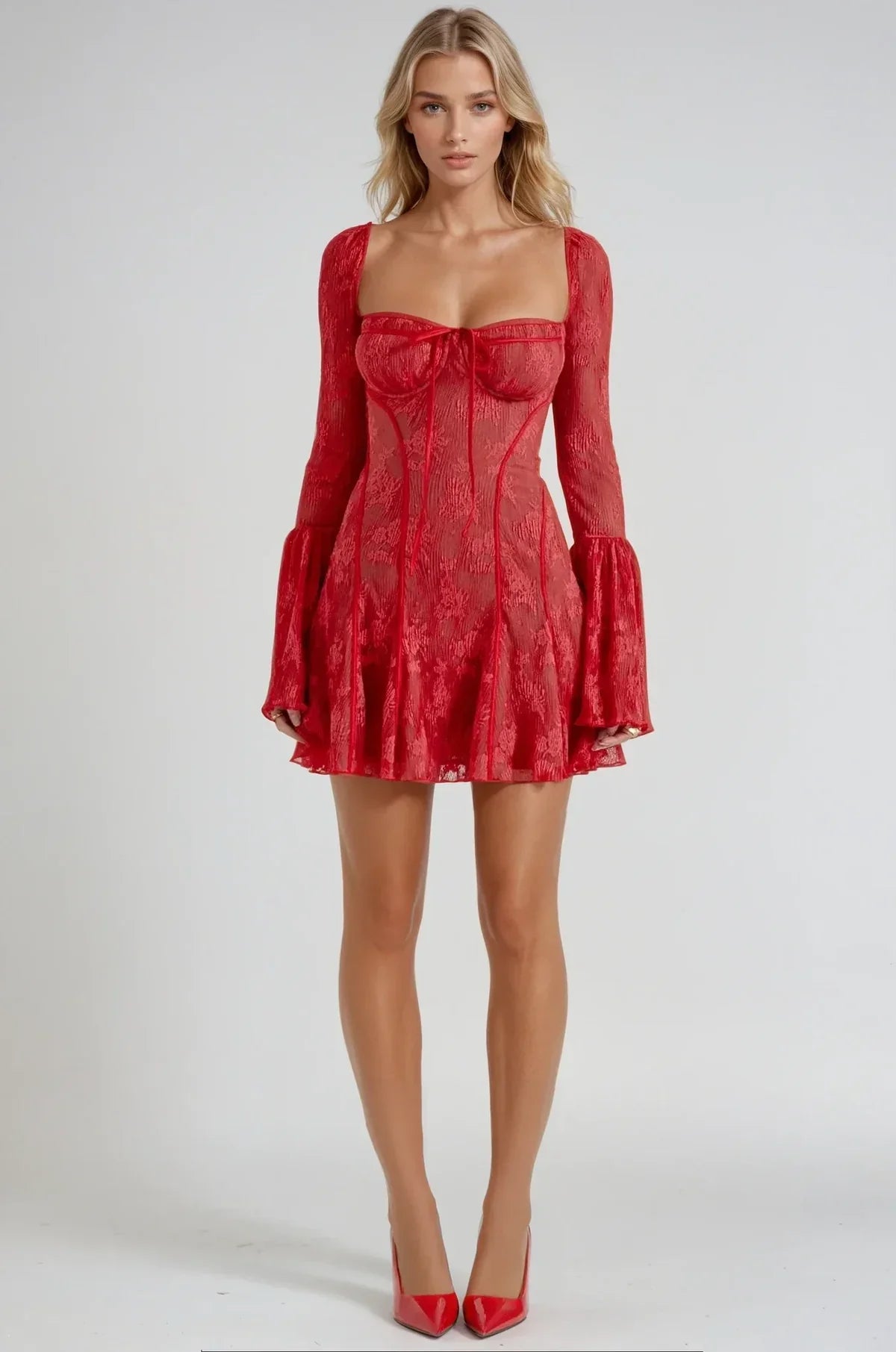 Amaya – The Romantic Lace Illusion Dress