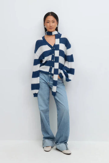 Bretonne – The Cozy Striped Knit Cardigan