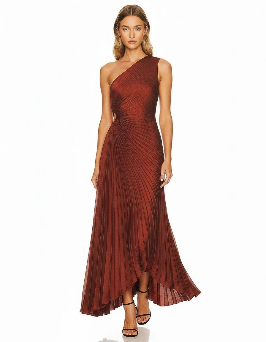 Cassandre — The Sculpted Pleat Gown