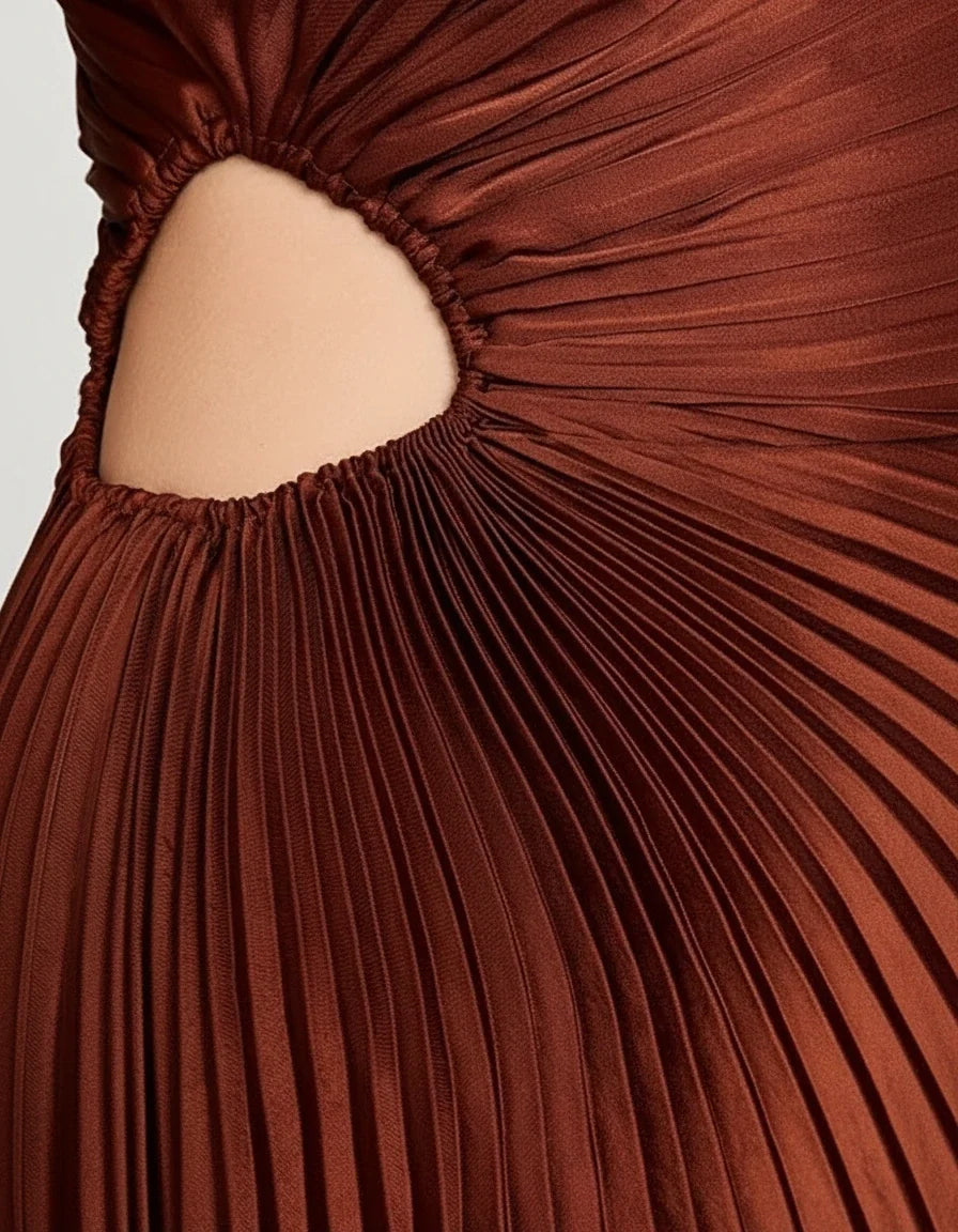 Cassandre — The Sculpted Pleat Gown