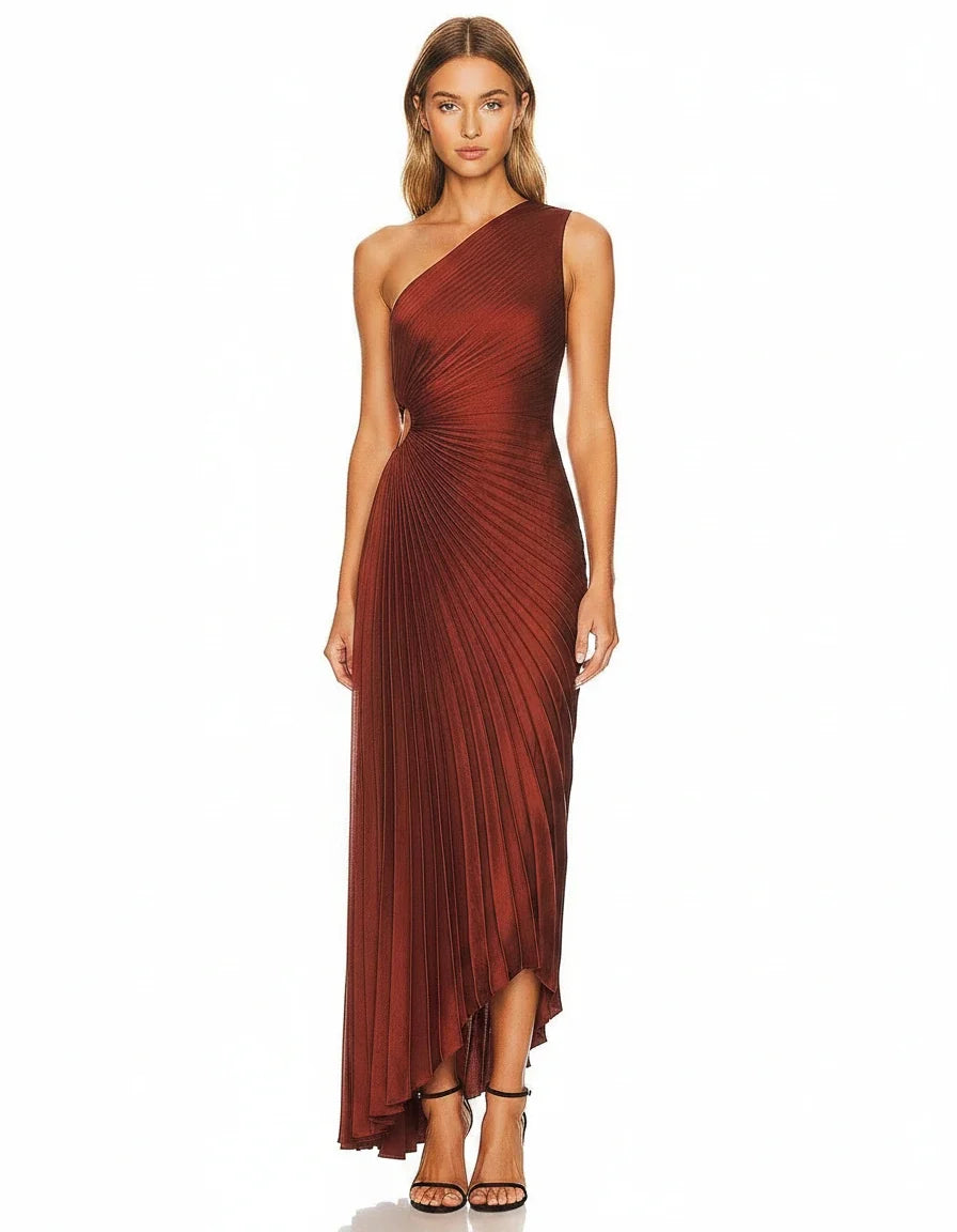 Cassandre — The Sculpted Pleat Gown