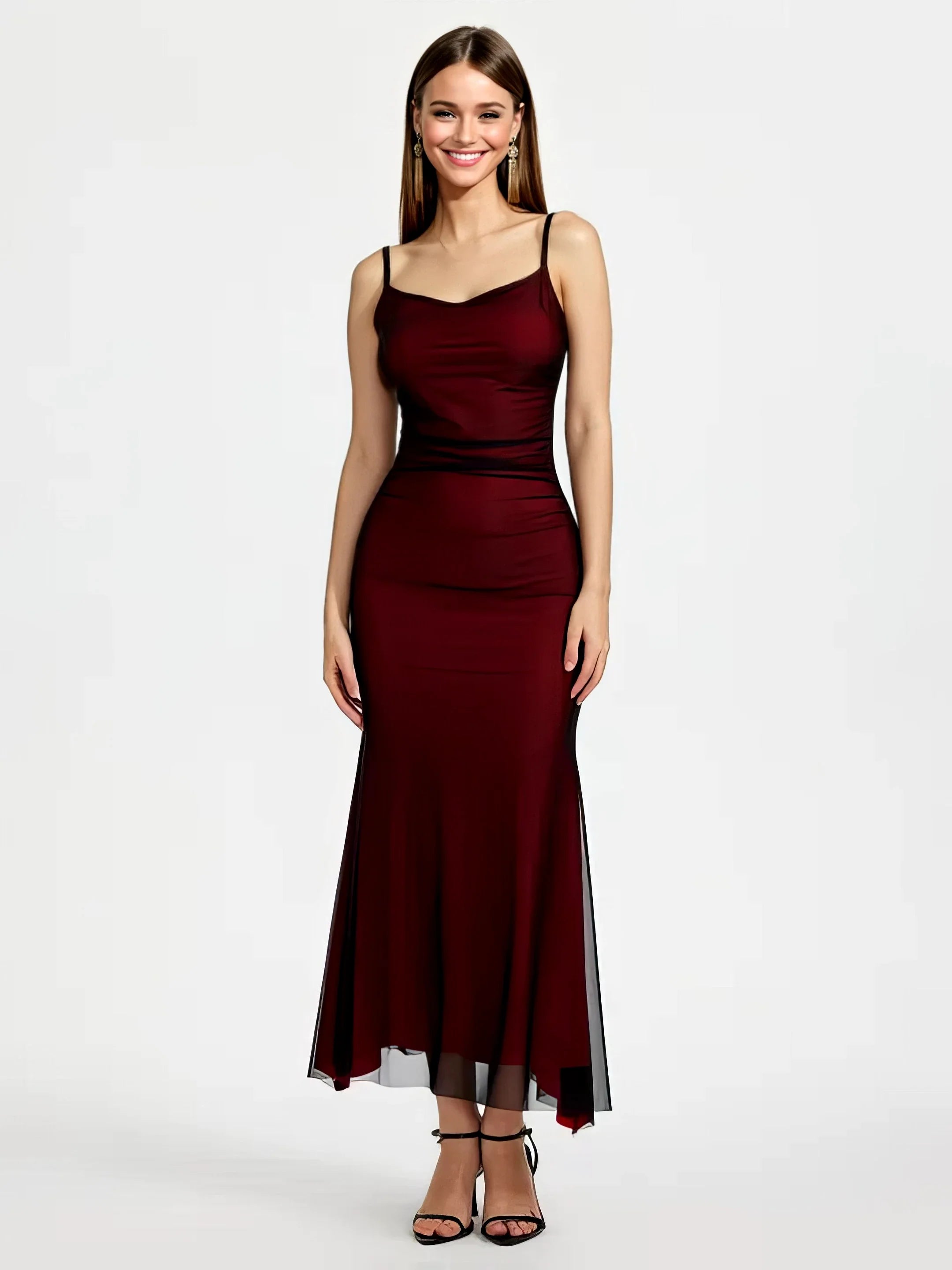 Danaé – The Midnight Wine Illusion Dress
