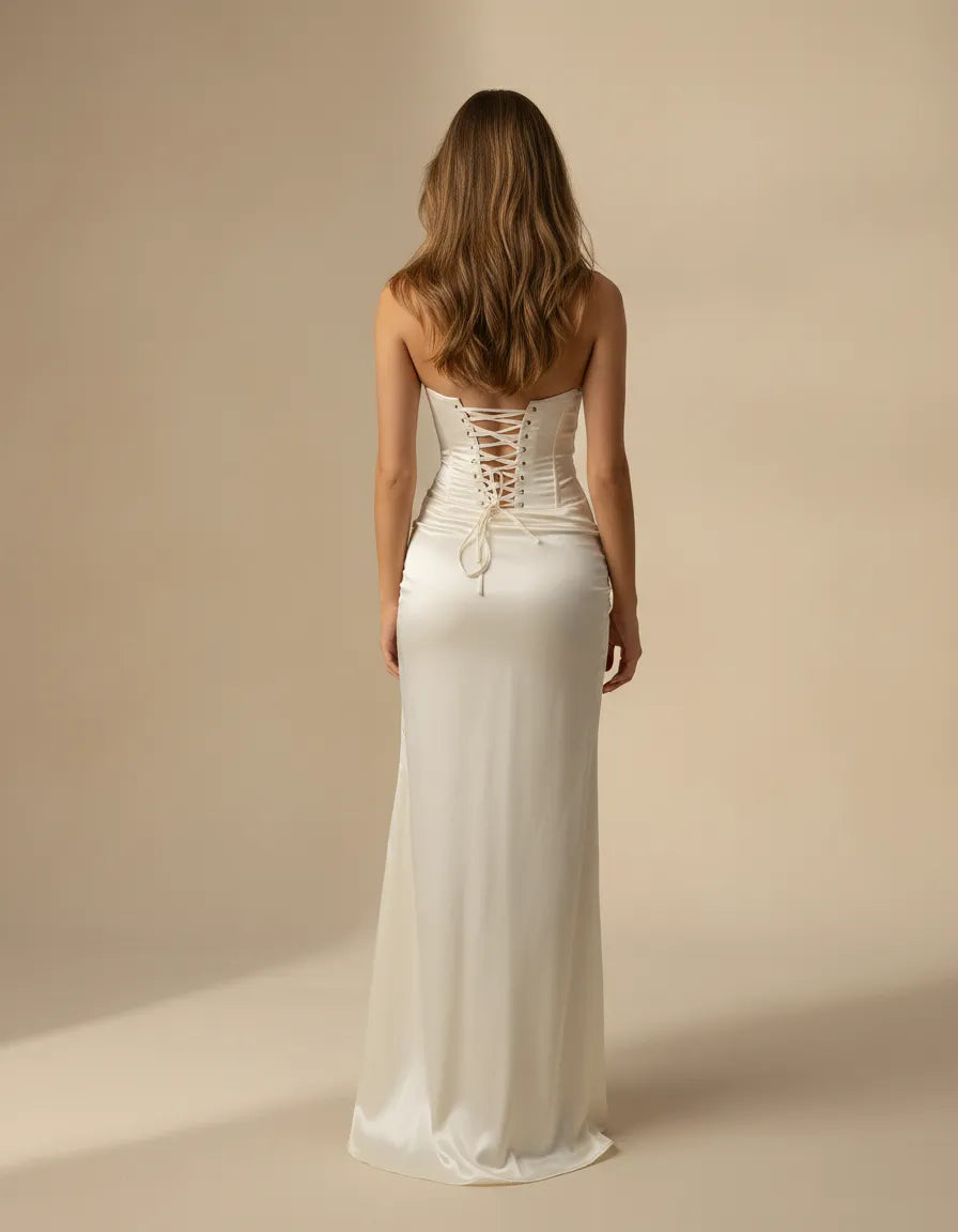 Emily – The Corset Glow Dress for Chilly Evenings