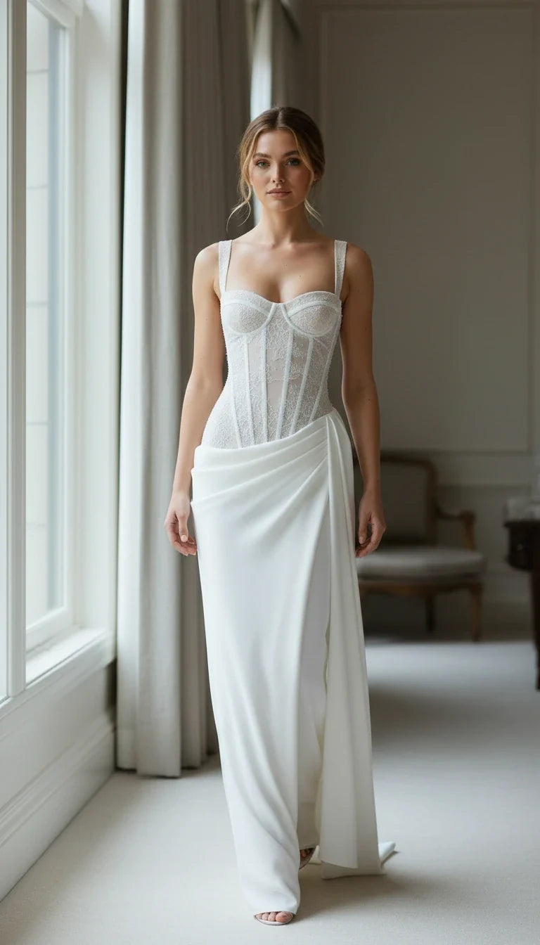 Héloïse — The Lace Corset Maxi Gown