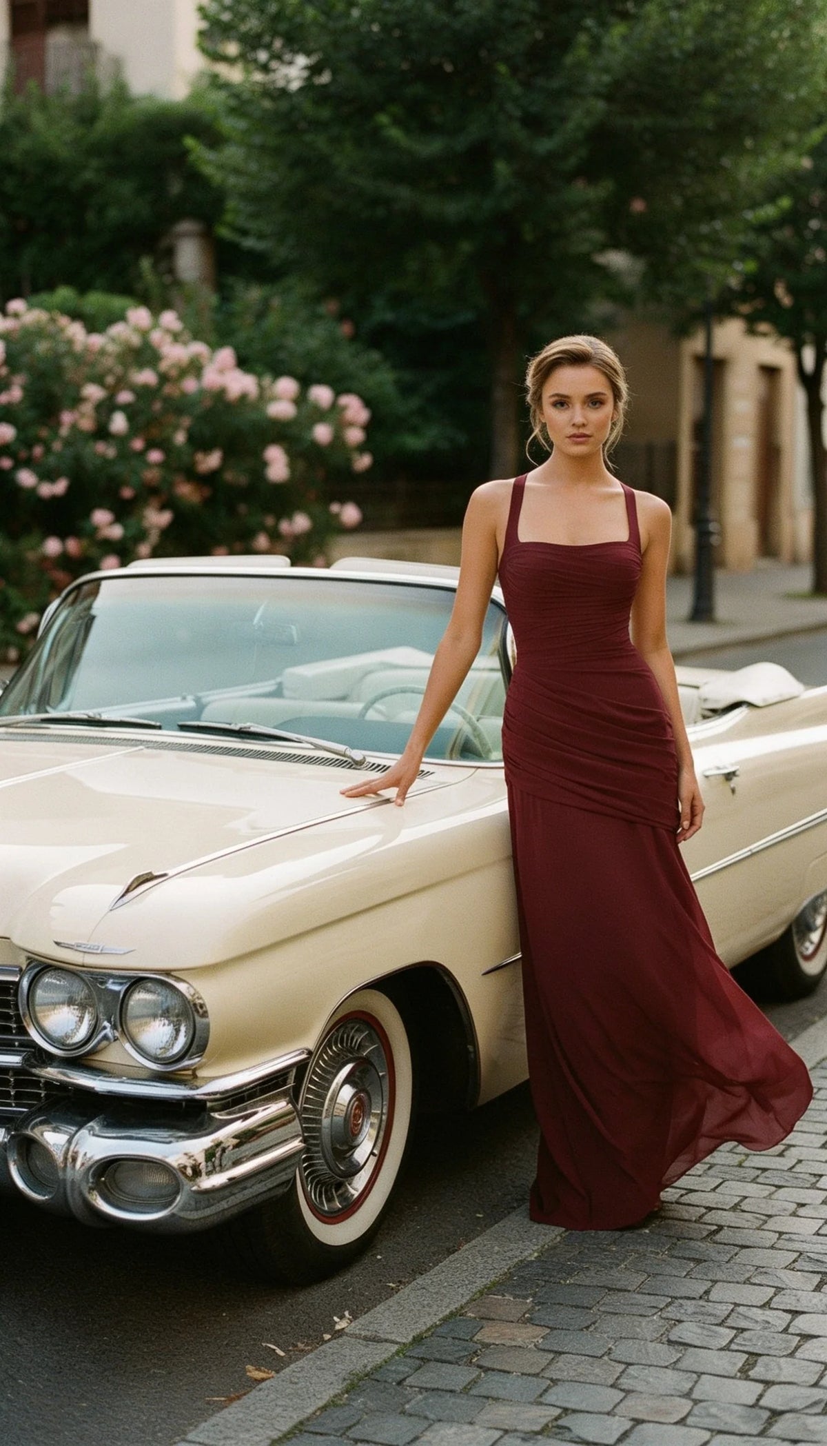 Margot — The Draped Satin Gown