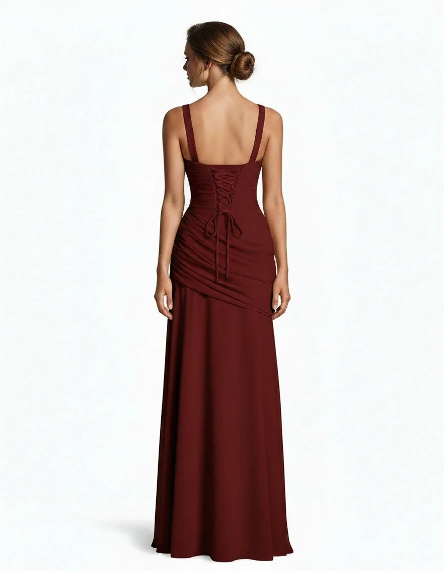 Margot — The Draped Satin Gown