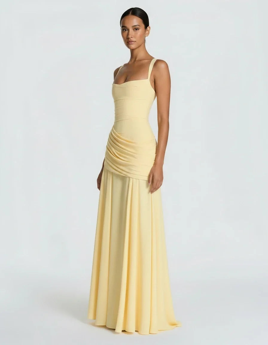 Margot — The Draped Satin Gown