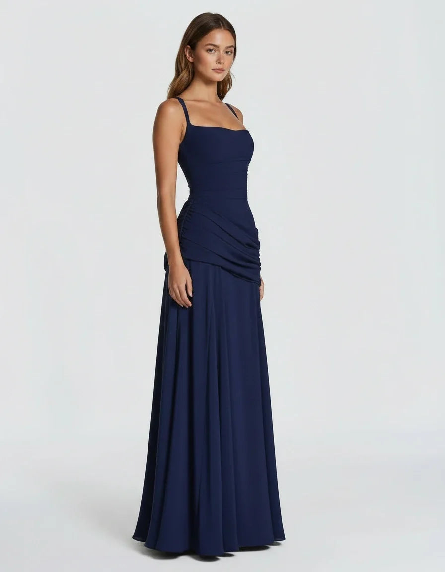 Margot — The Draped Satin Gown
