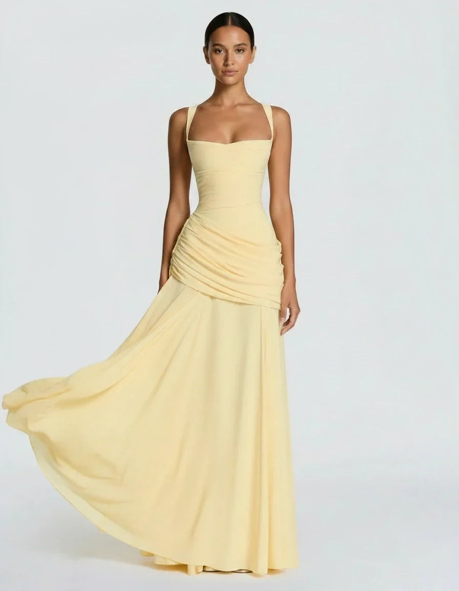 Margot — The Draped Satin Gown