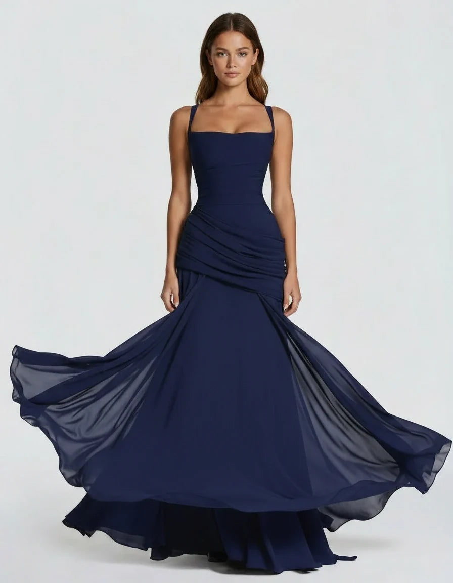 Margot — The Draped Satin Gown