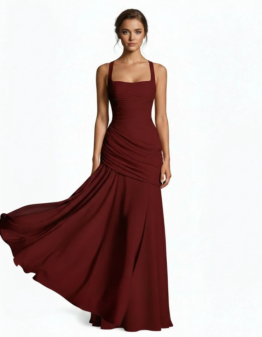 Margot — The Draped Satin Gown