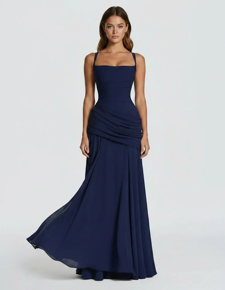 Margot — The Draped Satin Gown
