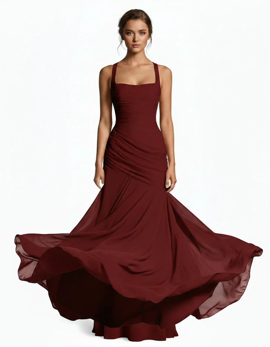 Margot — The Draped Satin Gown