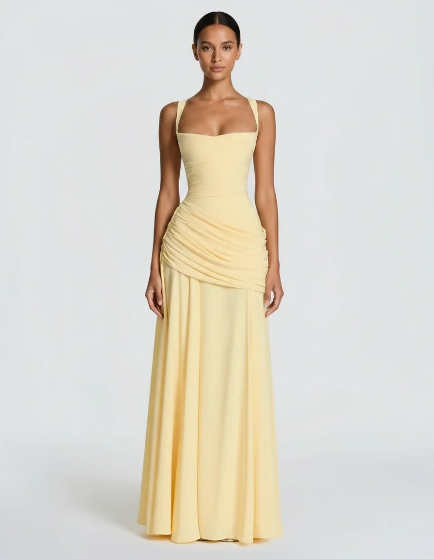 Margot — The Draped Satin Gown