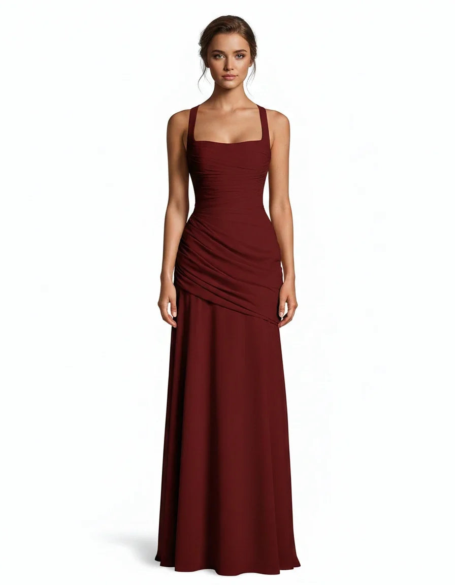 Margot — The Draped Satin Gown