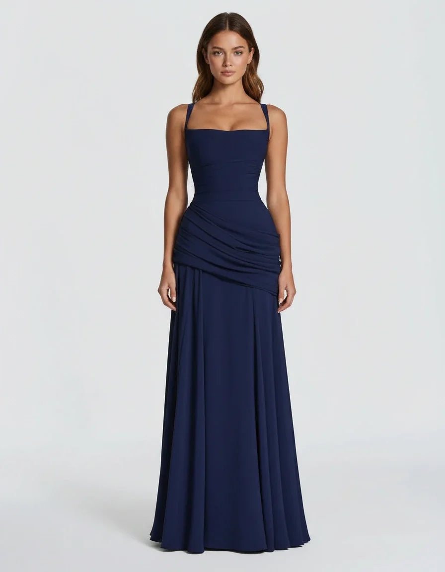 Margot — The Draped Satin Gown