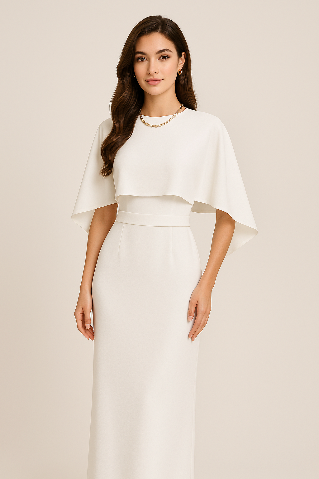 Nolwen – The Graceful Cape Evening Gown
