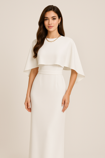 Nolwen – The Graceful Cape Evening Gown
