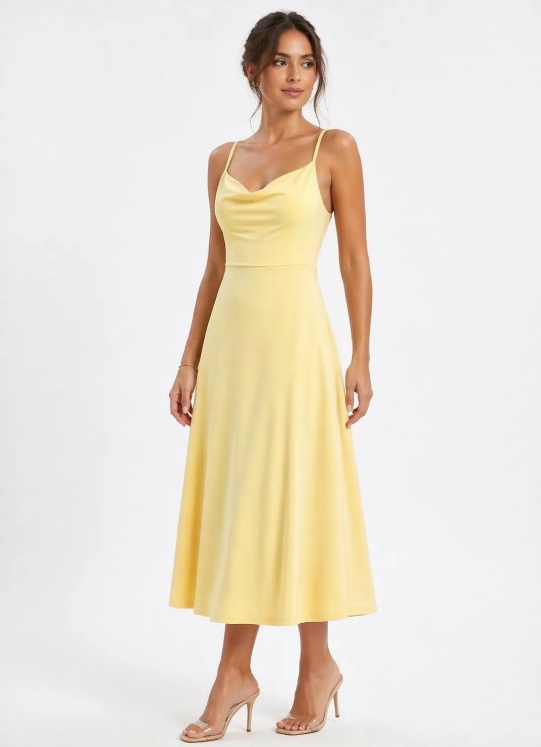The Odalys — Effortless Spaghetti Strap Midi Dress
