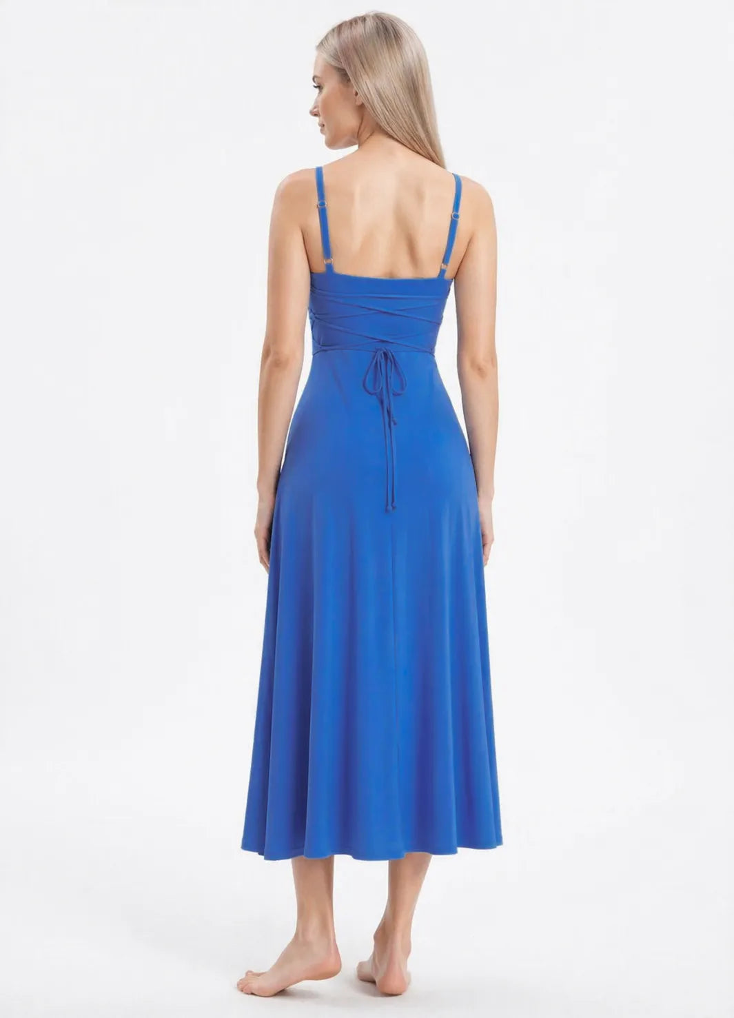 The Odalys — Effortless Spaghetti Strap Midi Dress