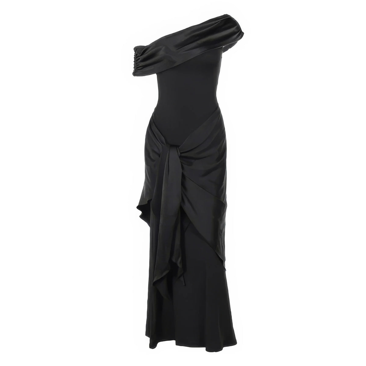 Romantique – The Satin Drape Hourglass Gown