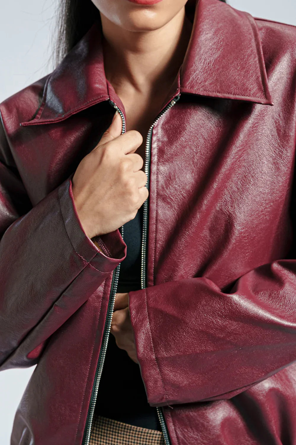 Clémence – The Parisian Faux Leather Jacket