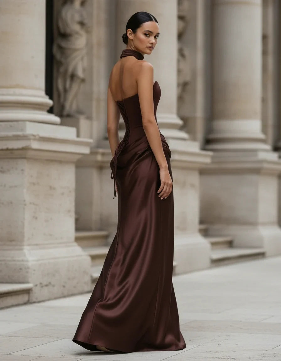 Vespera — The Corset Lace Satin Gown