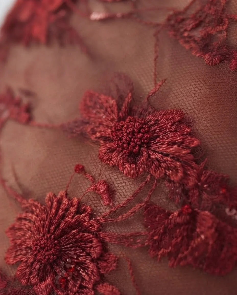 Carmen — The Sheer Lace Maxi Dress