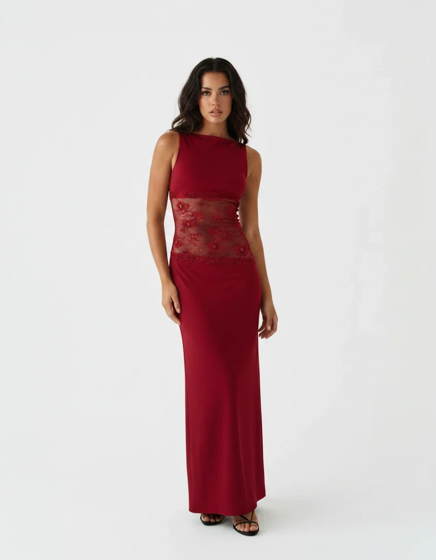 Carmen — The Sheer Lace Maxi Dress