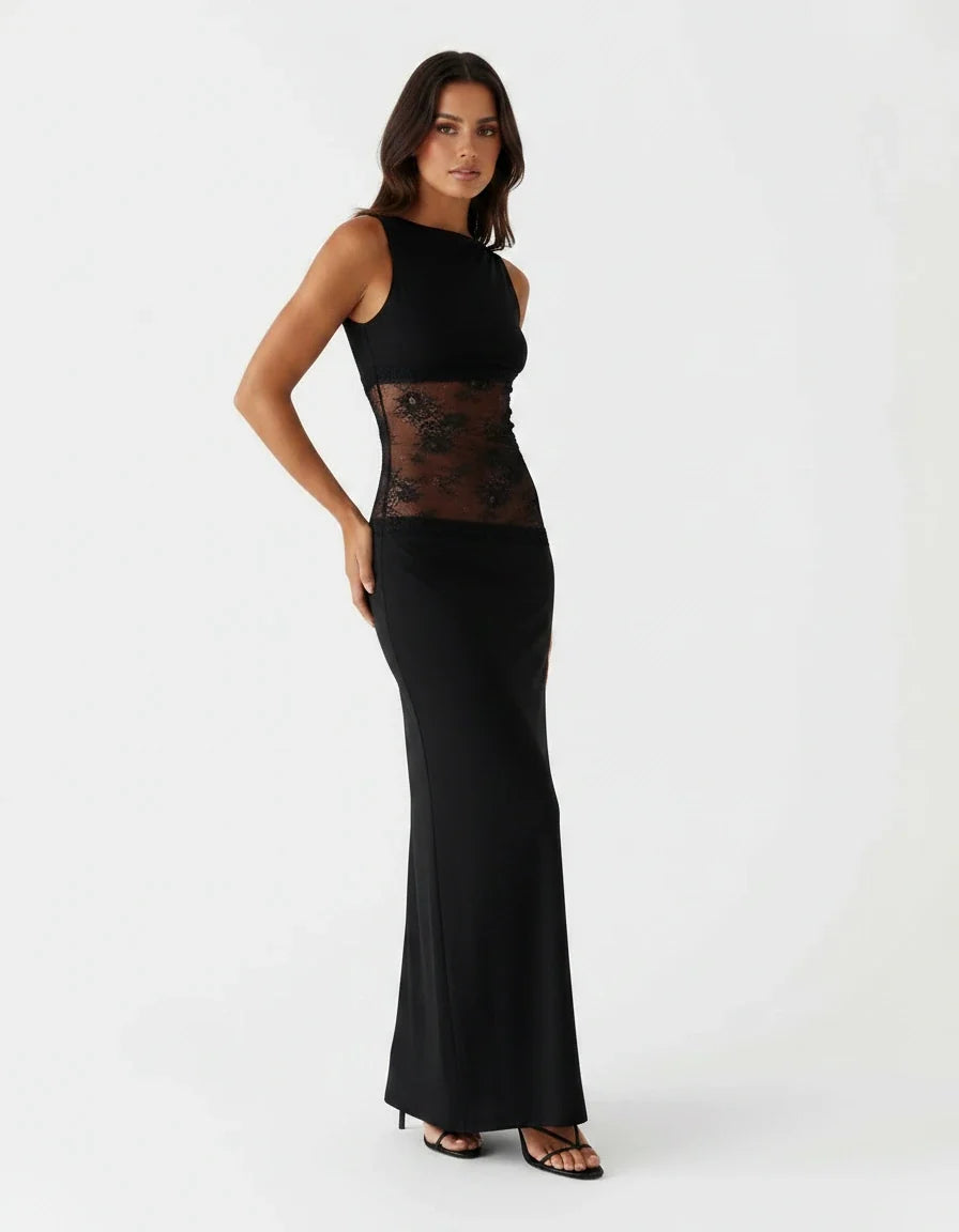 Carmen — The Sheer Lace Maxi Dress