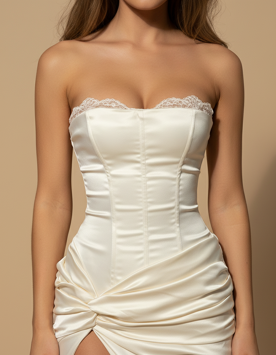 Emily – The Corset Glow Dress for Chilly Evenings