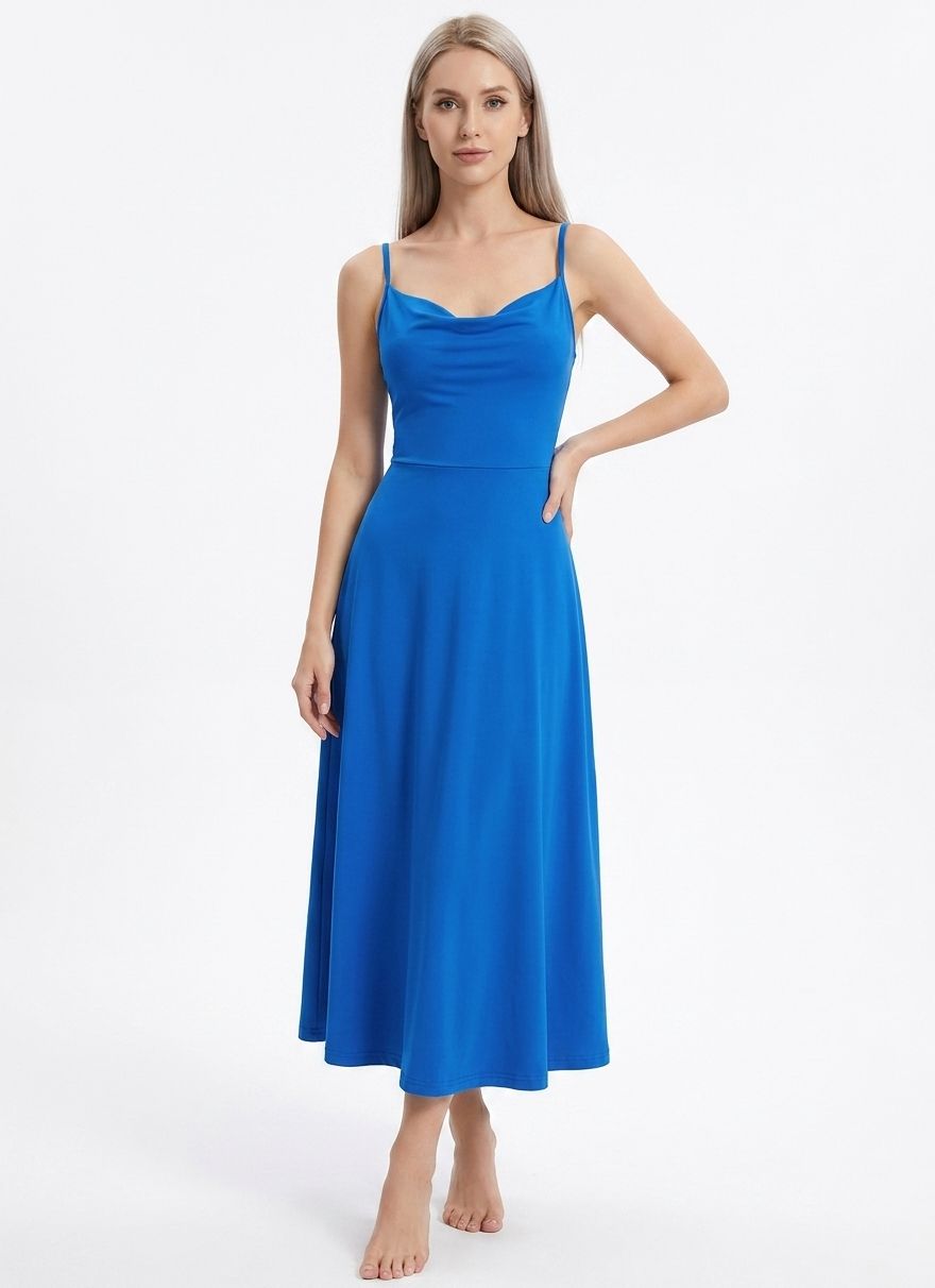 The Odalys — Effortless Spaghetti Strap Midi Dress