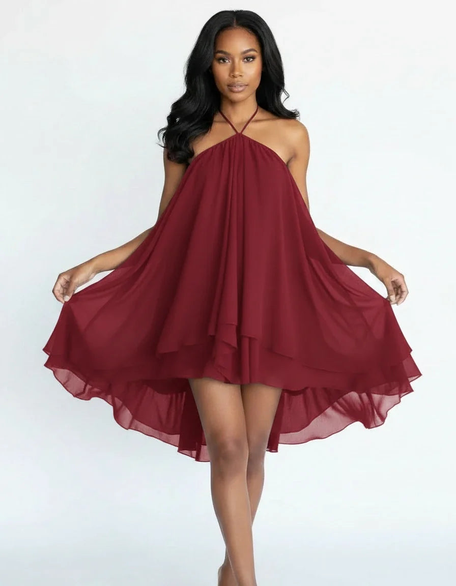 Alizée — The Airy Ruffle Mini Dress