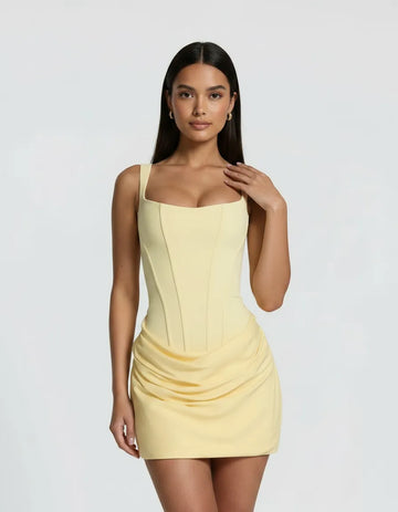 Mira – The Sculpted Mini Muse Dress