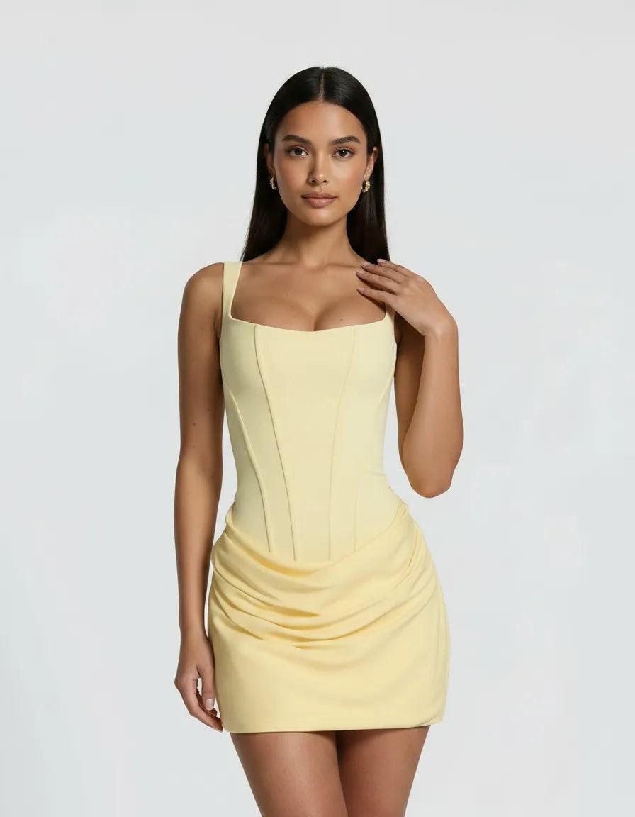 Mira – The Sculpted Mini Muse Dress