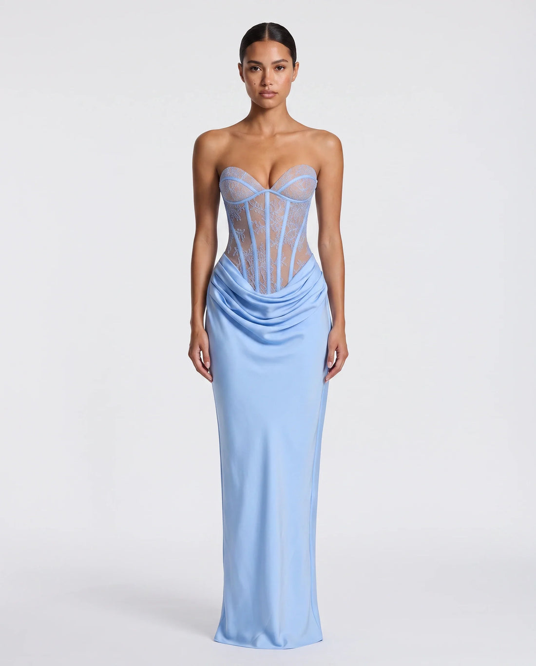 Solvaine — The Lace Corset Maxi Gown